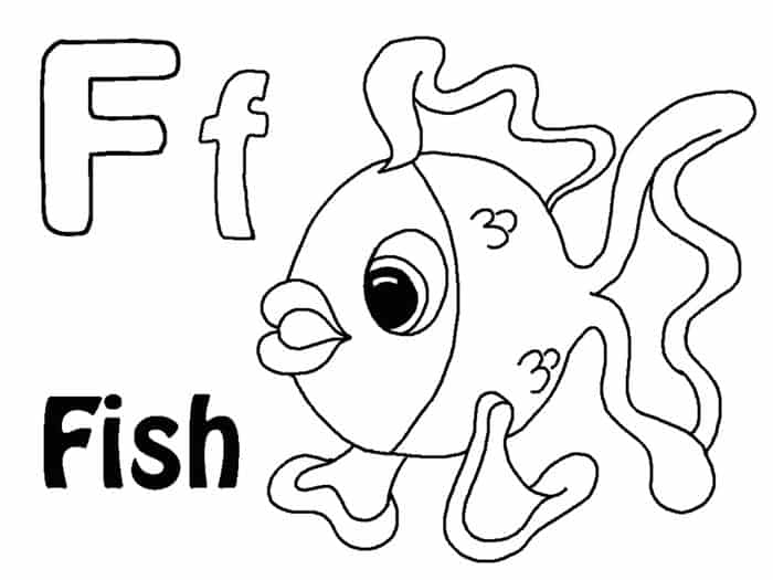 Alphabet Coloring Pages F