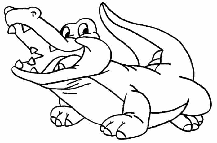 Animal Coloring Pages Alligator