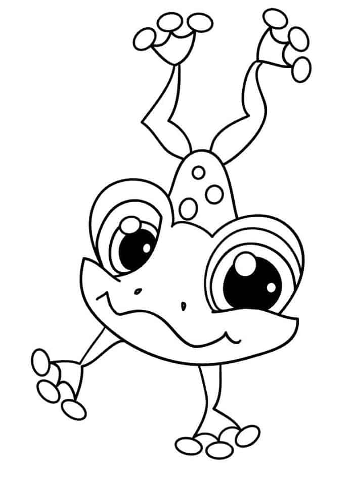 Baby Frog Coloring Pages