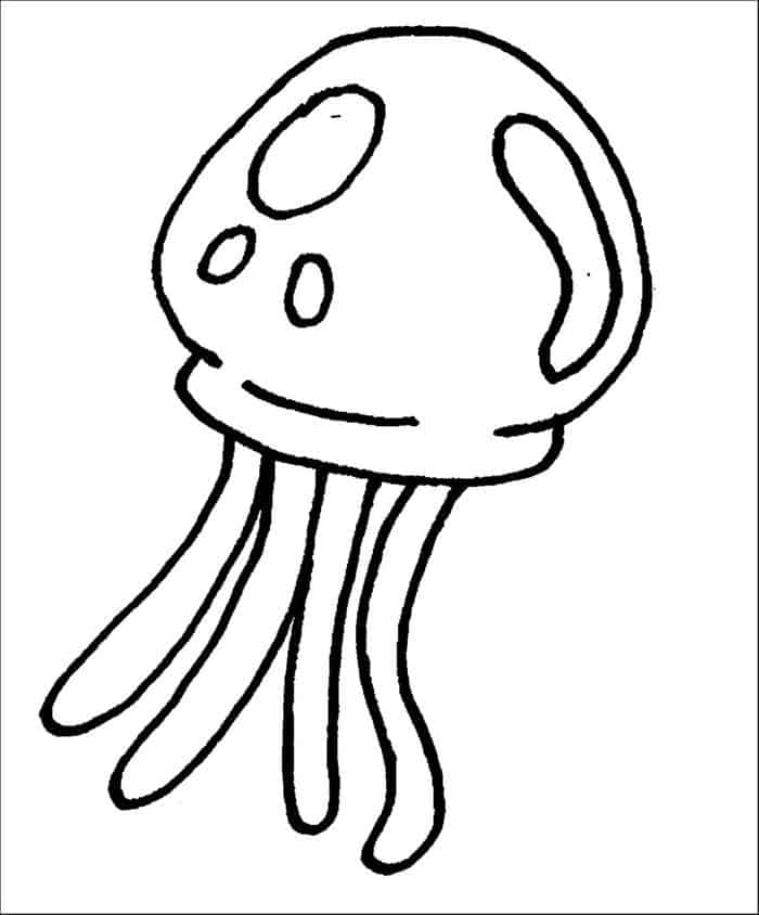 Baby Jellyfish Coloring Pages