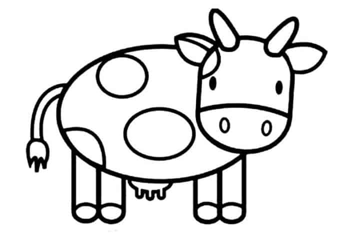 Baby Moo Cow Coloring Pages