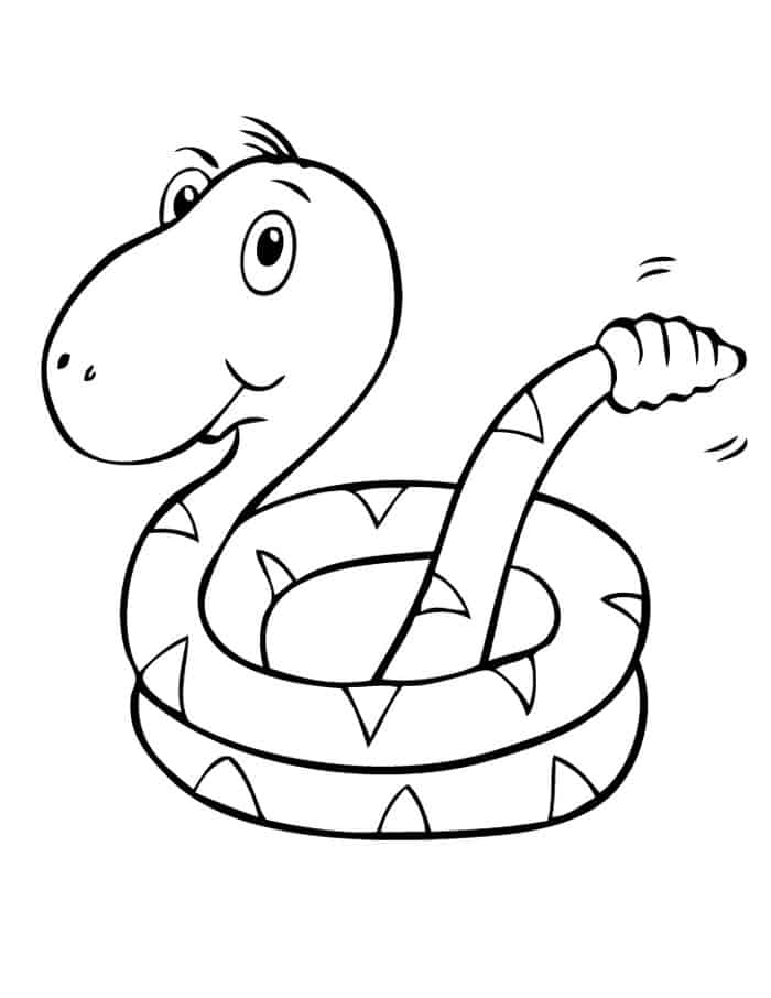 Baby Snake Coloring Pages