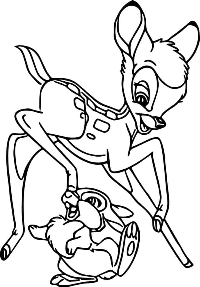 Bambi Coloring Book Pages