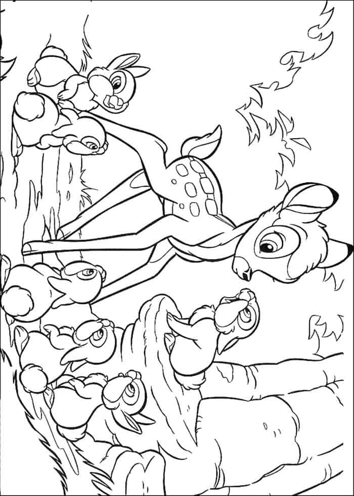 Bambi Coloring Pages Online