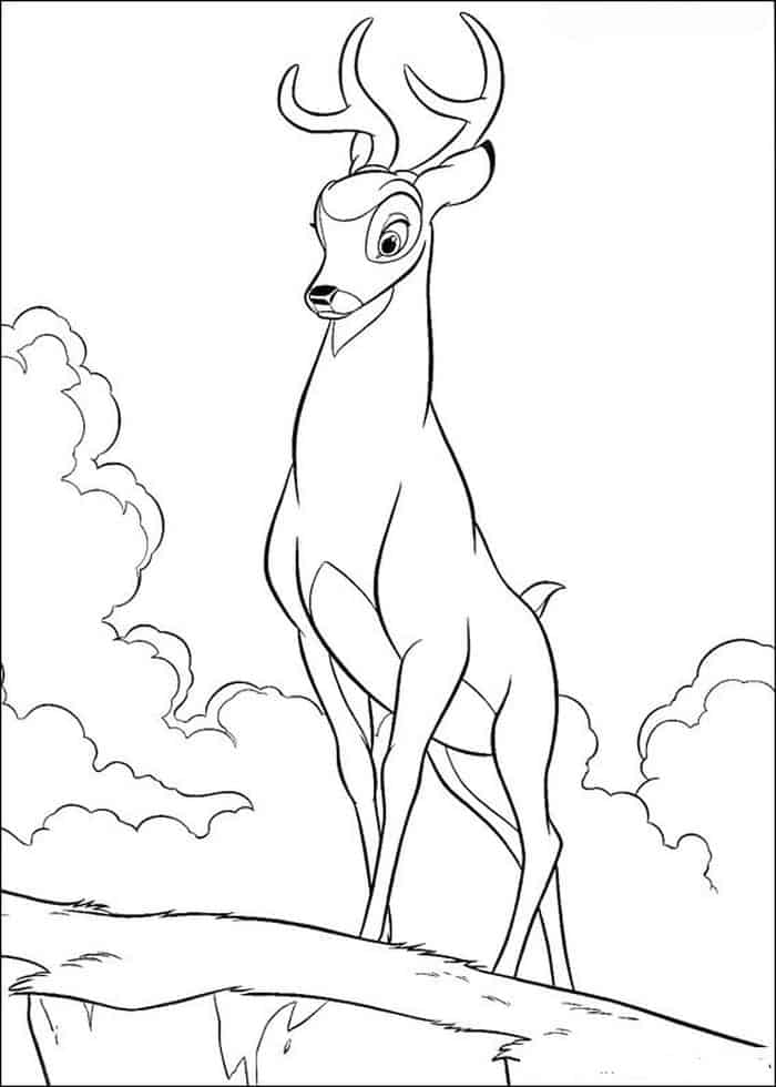 Bambi Dad Coloring Pages