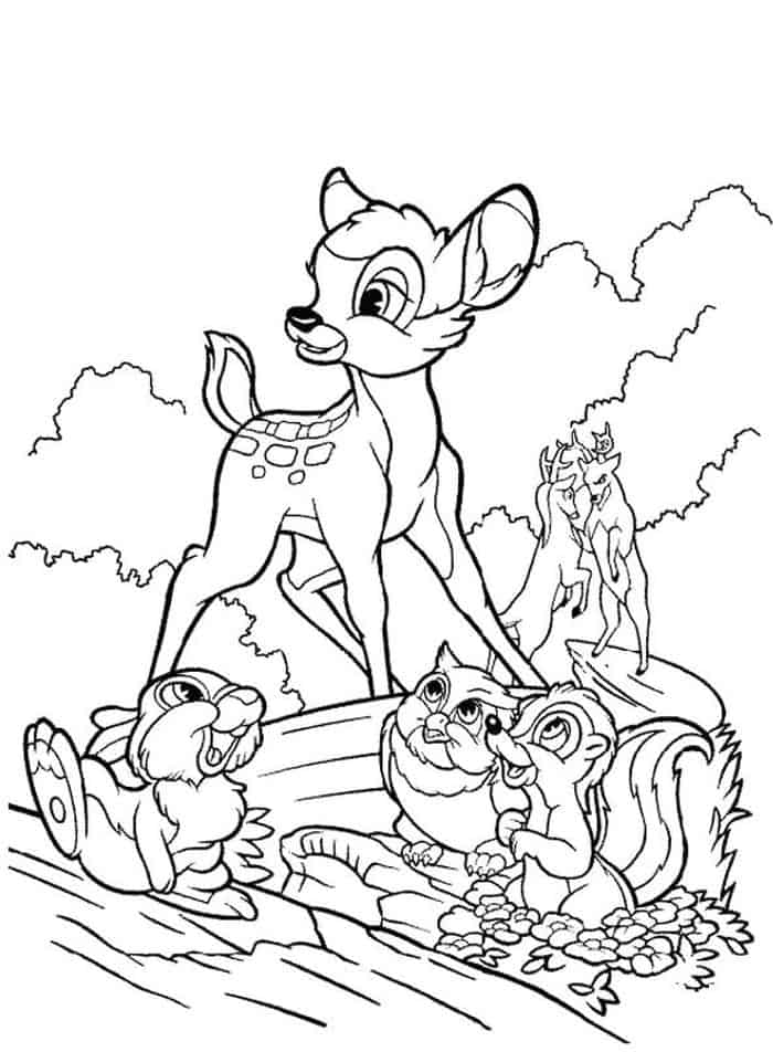 Bambi Grows Up Coloring Pages