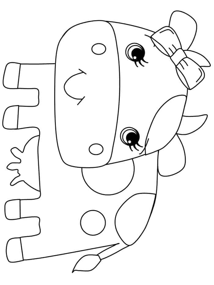 Beanie Baby Coloring Pages Cow