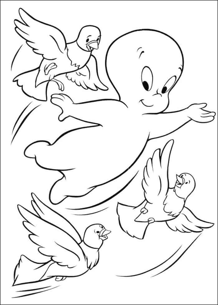 Casper The Friendly Ghost Coloring Pages