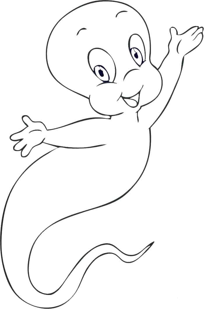 Casper The Ghost Coloring Pages