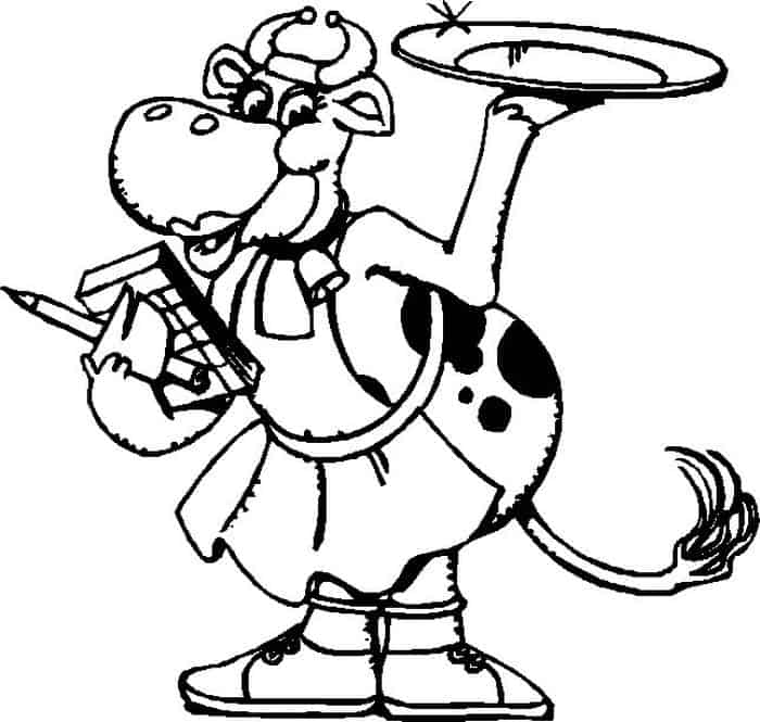 Chick Fil A Cow Coloring Pages
