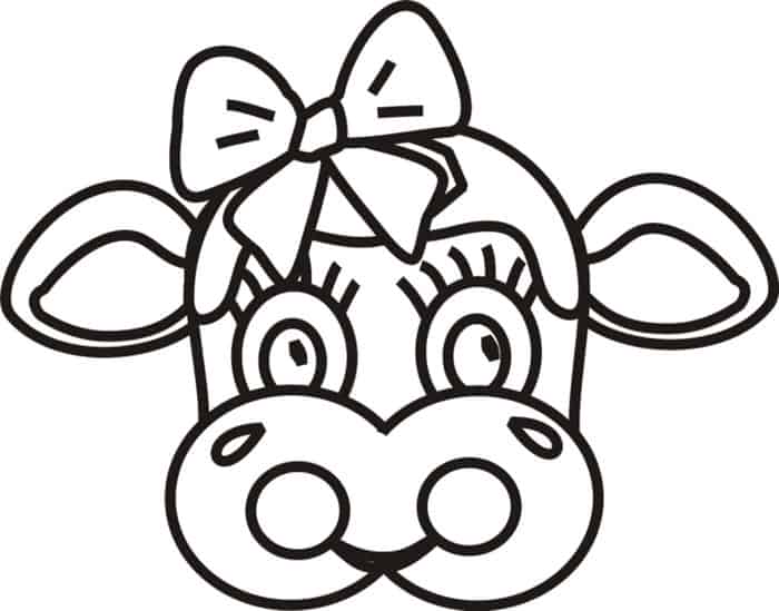 Childrens Coloring Pages Cow Head
