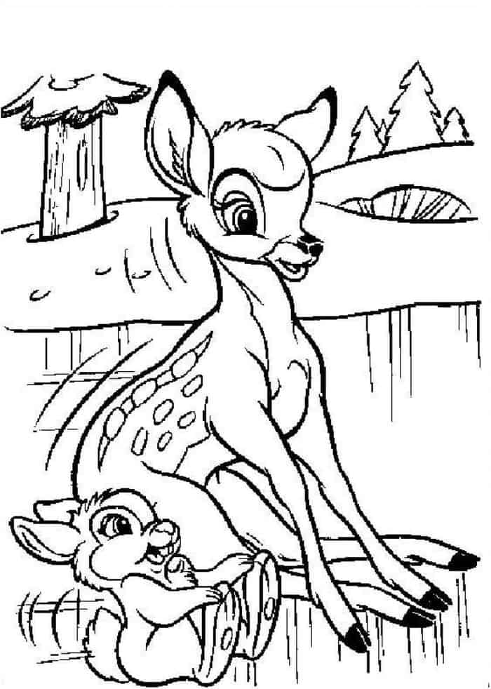 Coloring Pages Disney Bambi