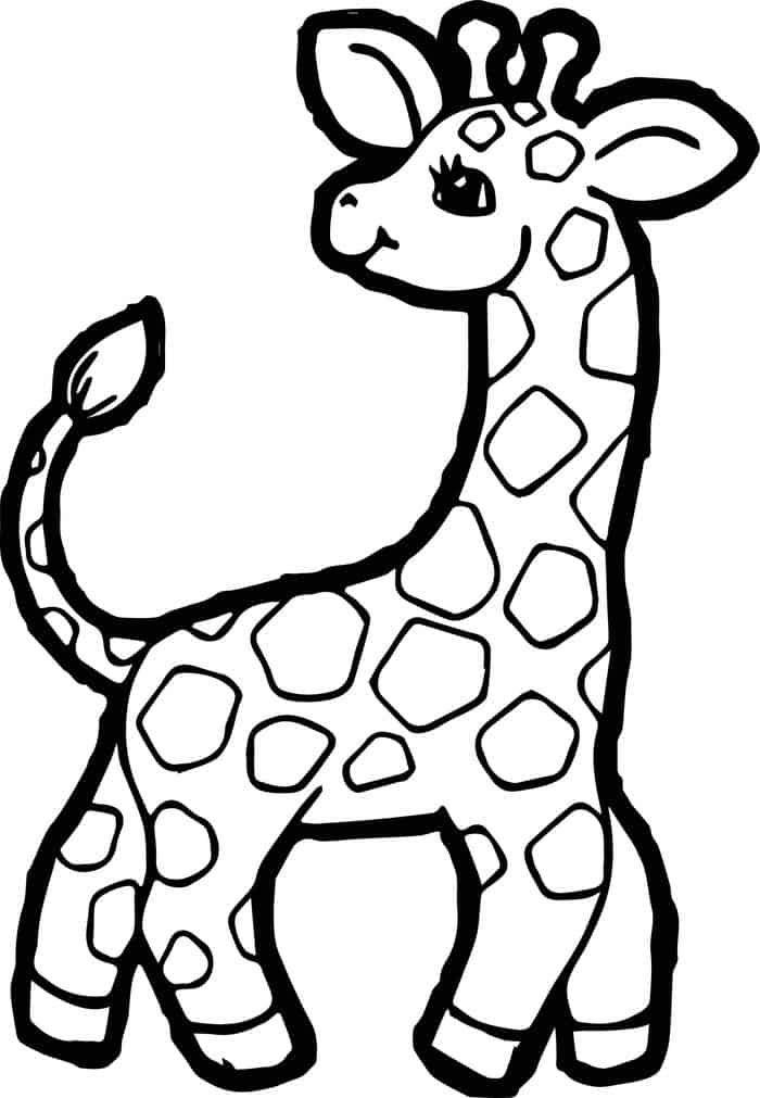 Coloring Pages For Children Giraffe
