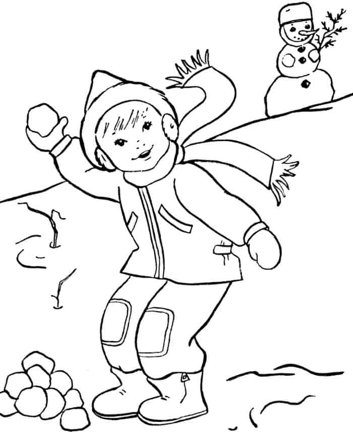 Coloring Pages For Kids Winter