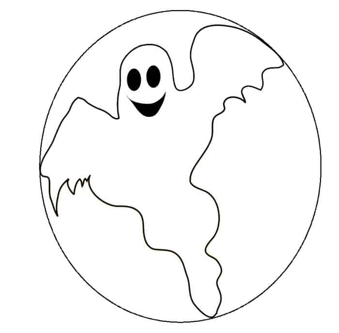 Coloring Pages Of A Ghost