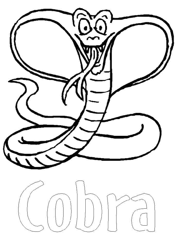 Coloring Pages Of A Snake