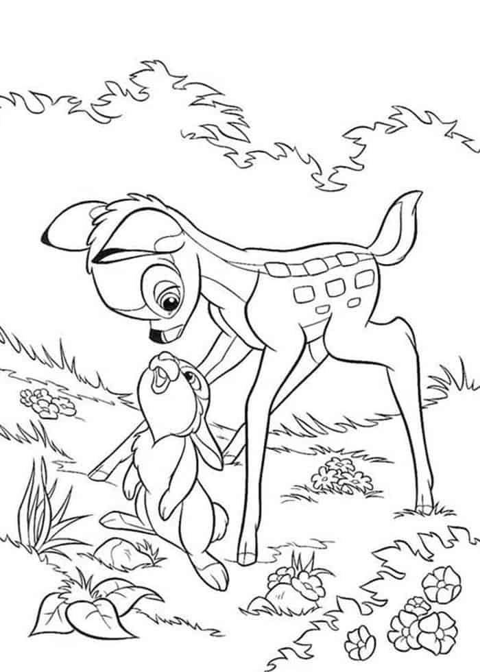 Coloring Pages Of Bambi Old