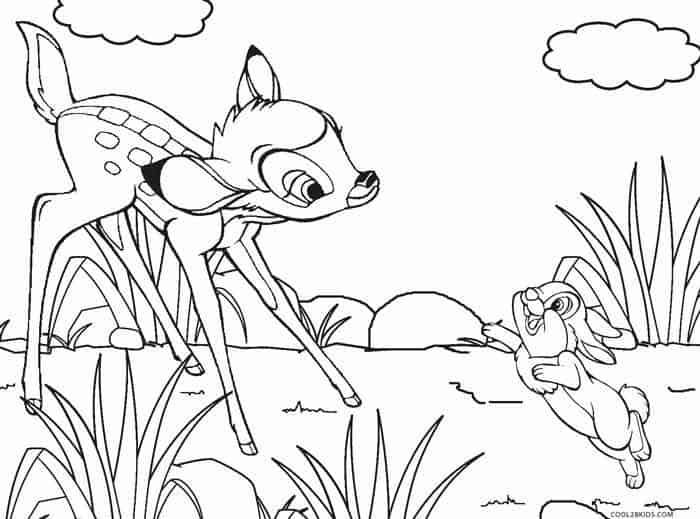 Coloring Pages Of Bambi