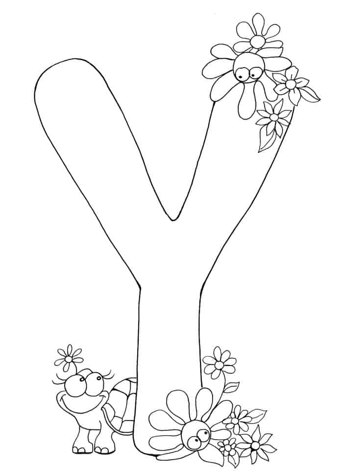 Coloring Pages Of Letters In The Alphabet