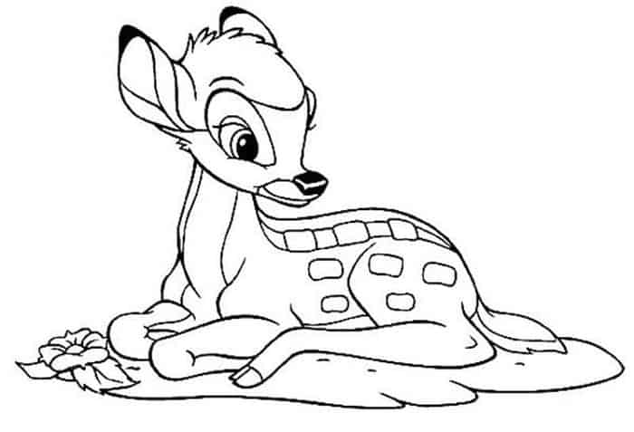Coloring Pages Of Sleeping Bambi
