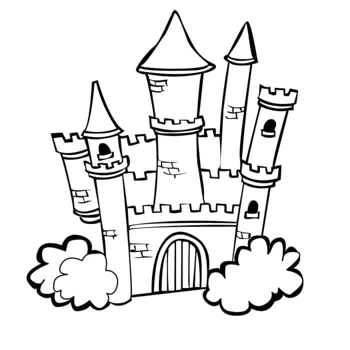 Coloring Pages Princess Castle