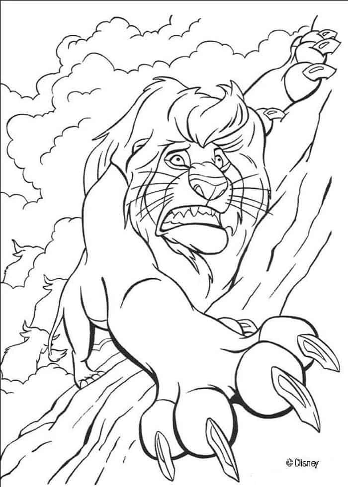 Coloring Pages The Lion King The Dad In Peincle