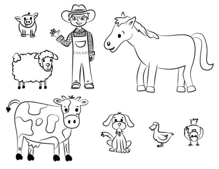 Cow Coloring Book Pages