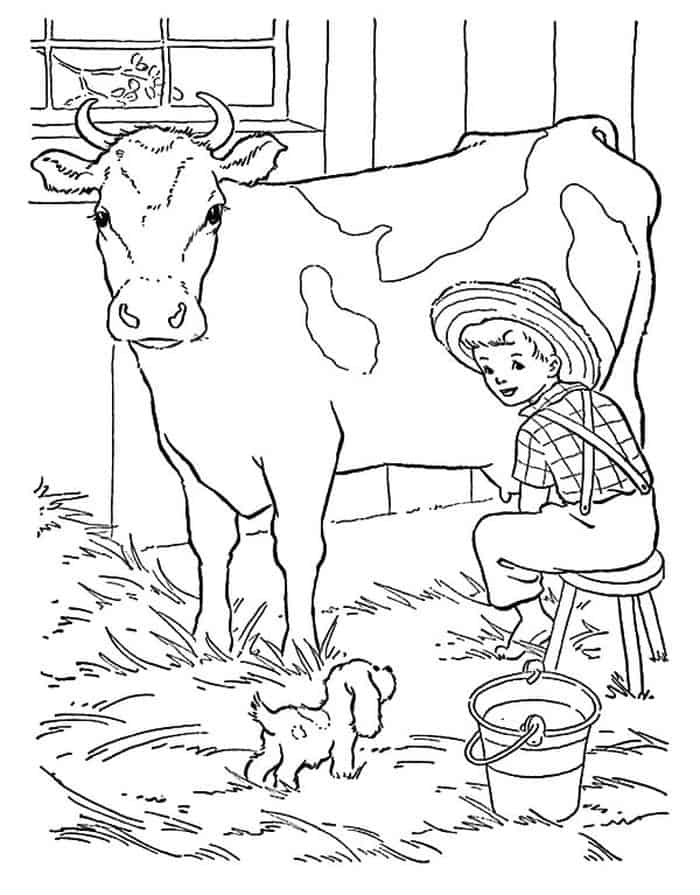 Cow Coloring Pages For Adults