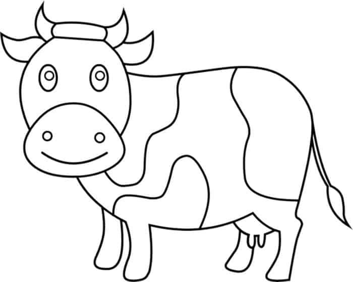 Cow Printable Coloring Pages
