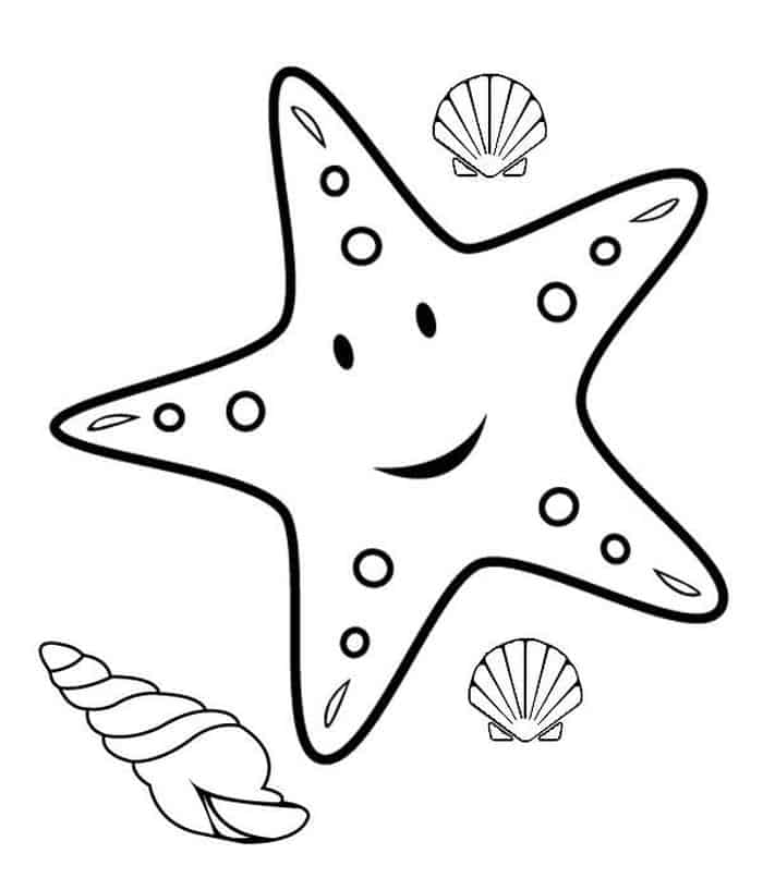 Cute Coloring Pages Of Starfish