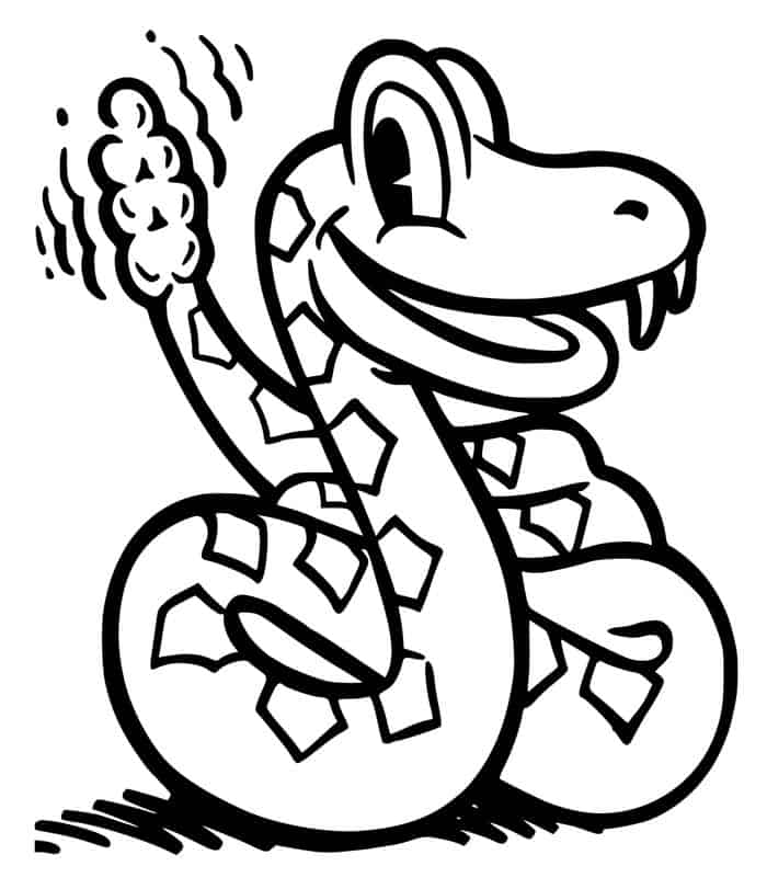 Desert Snake Coloring Pages