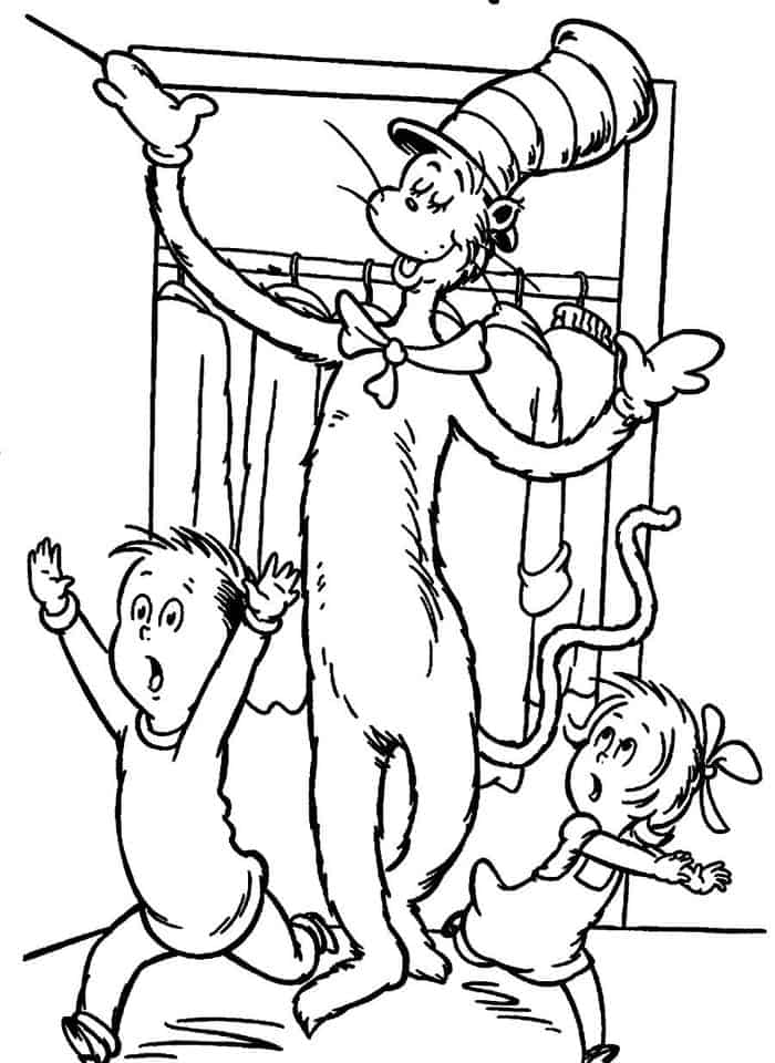 Dr Seuss Birthday Coloring Pages