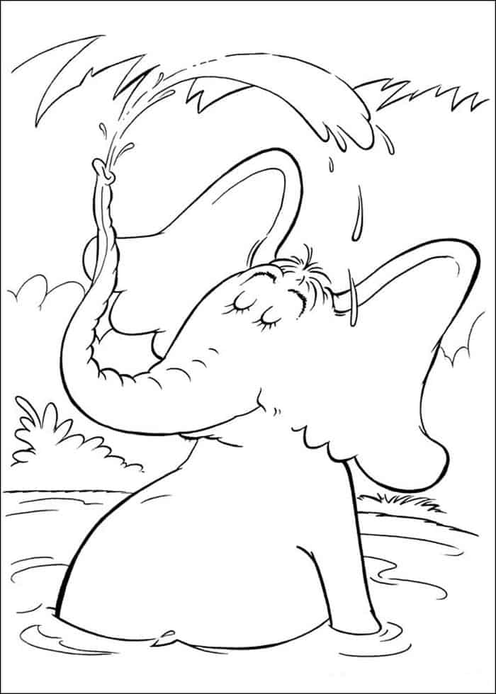Dr Seuss Characters Coloring Pages