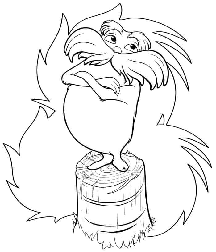 Dr Seuss Coloring Pages Lorax
