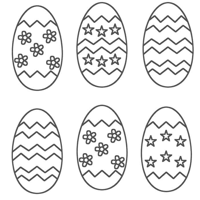Fancy Easter Egg Coloring Pages