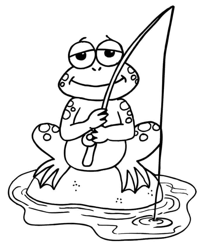 Fishing Coloring Book Pages