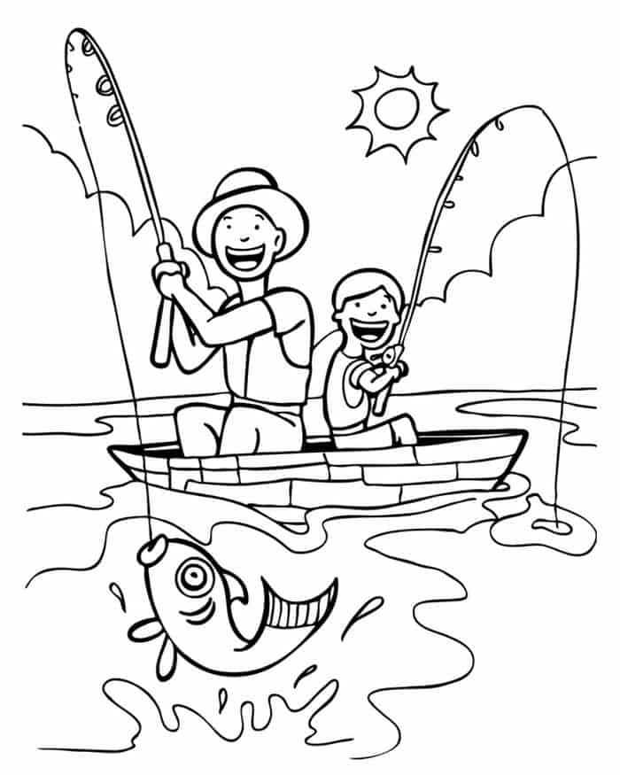 Fly Fishing Coloring Pages