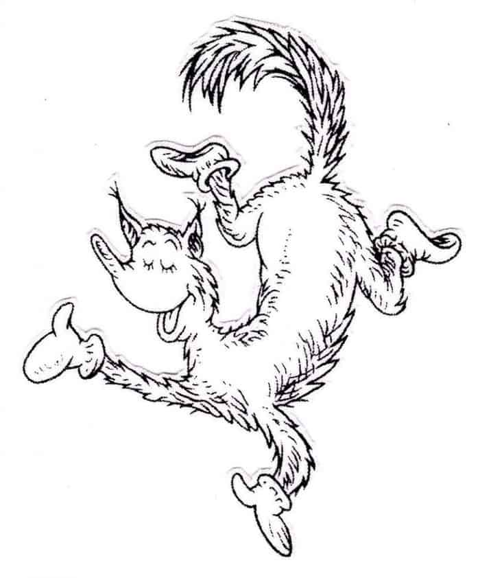 Fox In Socks Coloring Pages
