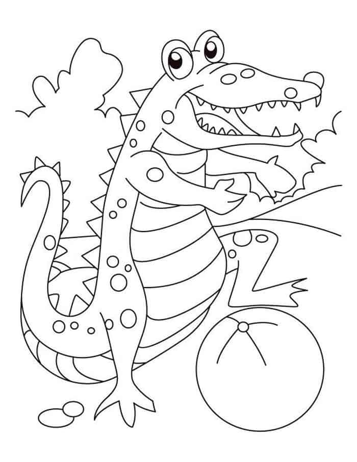 Free Alligator Coloring Pages