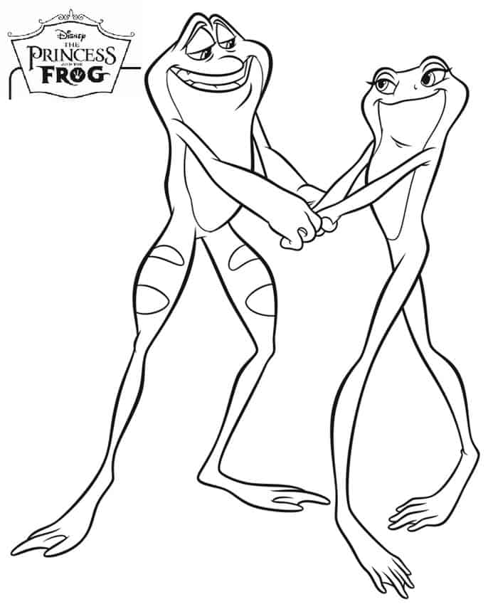 Free Coloring Pages Of Princess And The Frog