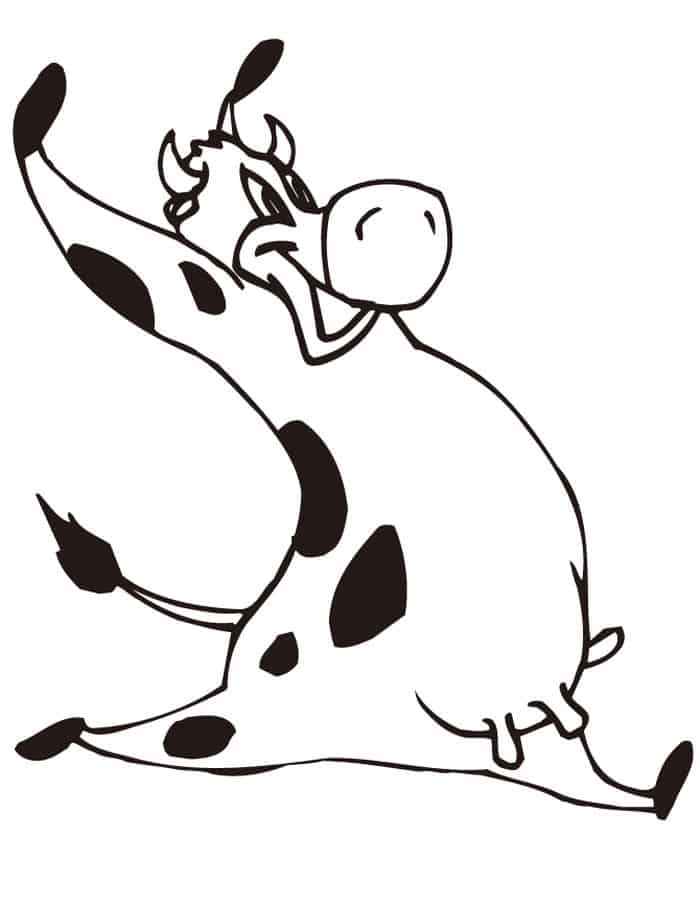 Free Coloring Pages Sick Cow