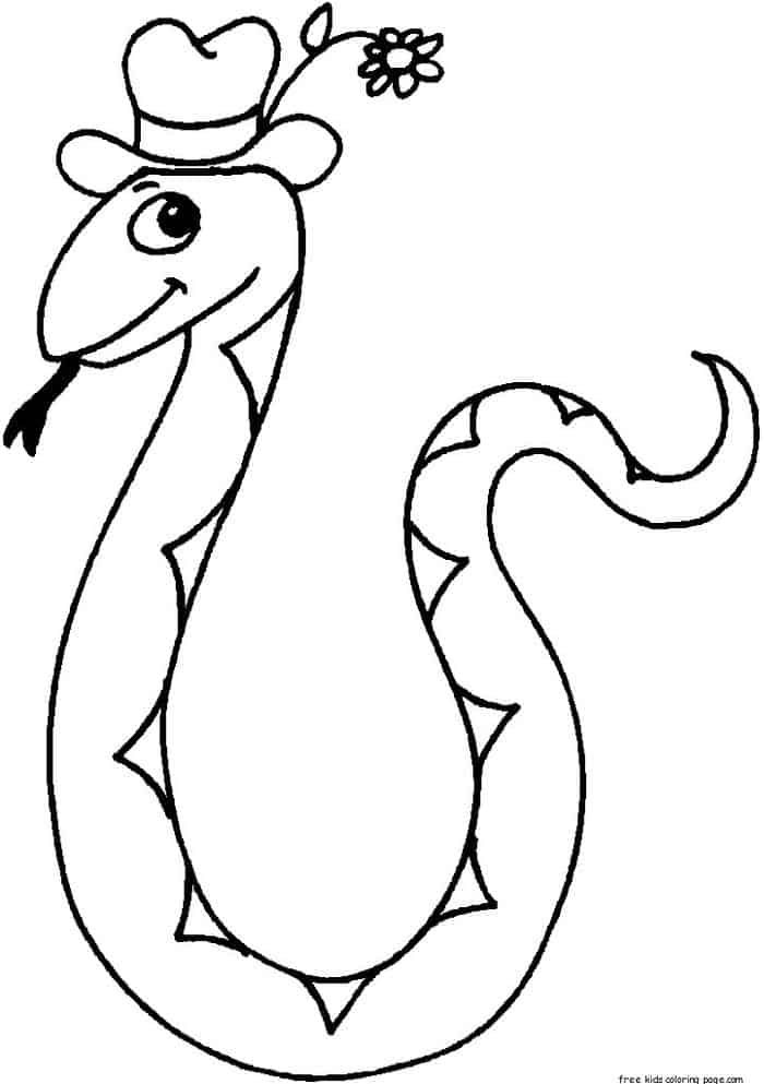 Free Coloring Pages Snake