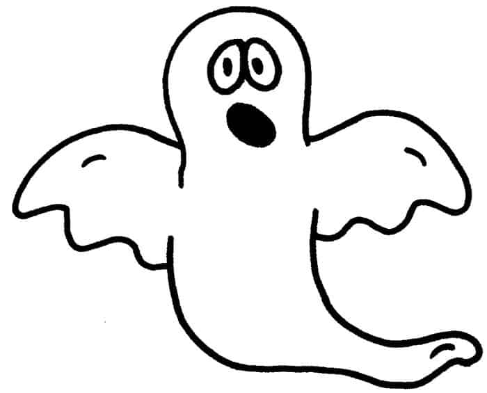 Free Ghost Coloring Pages