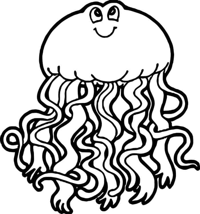 Free Jellyfish Coloring Pages