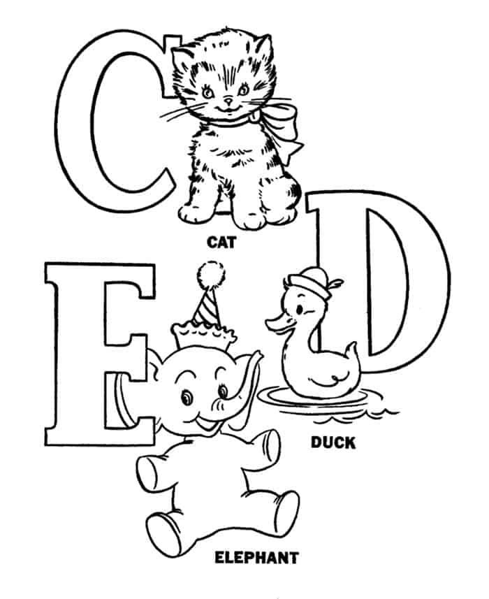 Free Printable Alphabet Coloring Pages