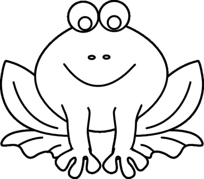 Frog Coloring Pages For Preschool