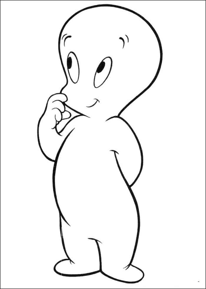 Ghost Coloring Pages For Kids