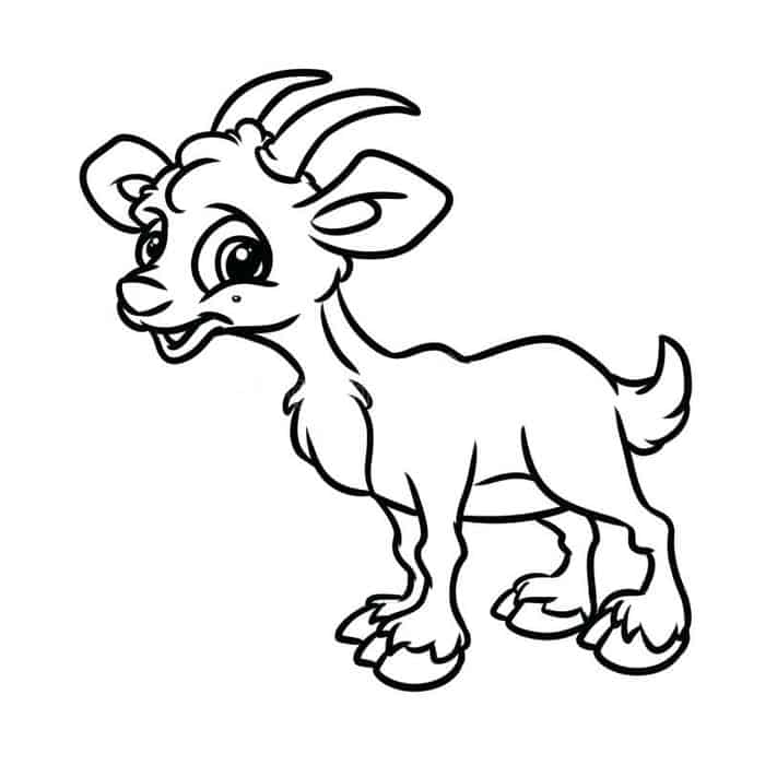 Goat Coloring Pages Clip Art