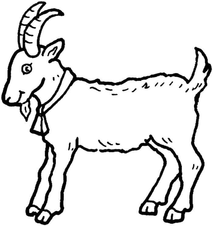 Goat Hooves Coloring Pages