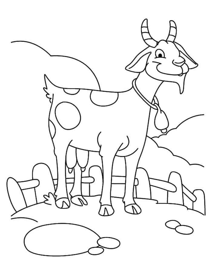 Goat Printable Coloring Pages